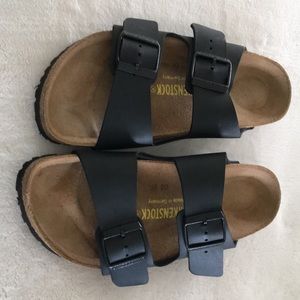 Black Birkenstock sandals